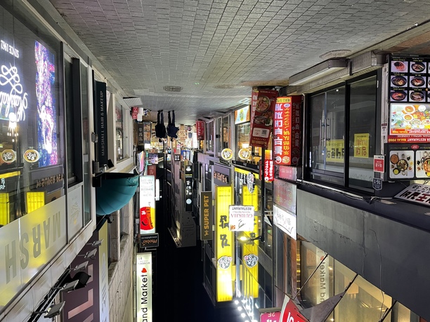 Myeongdong is actually pretty dead at night