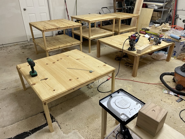 The first two iterations of kotatsu tables