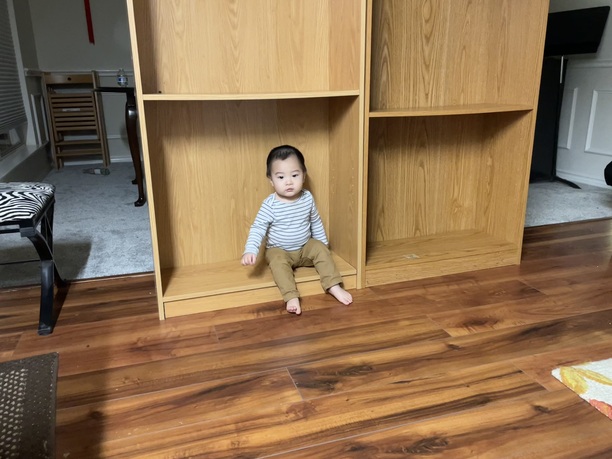 Joseph likes empty bookshelves