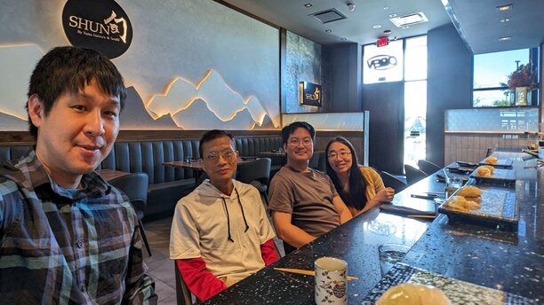 Frank, Yiuman, me, and Jenny