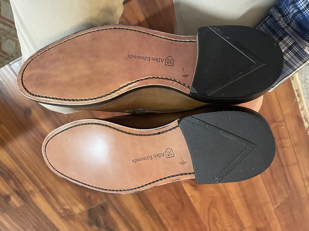 resoled with a brand new sole resoled with a brand new sole