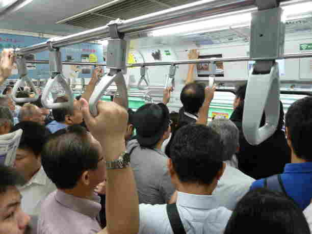 People on the trains not being particularly polite