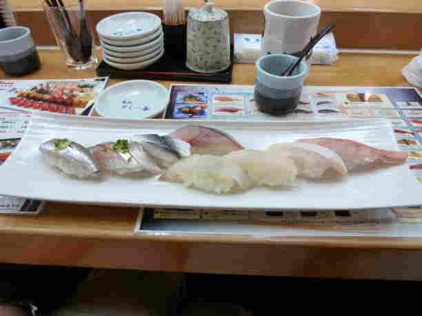 The fresh and expertly-prepared sushi (complete with real wasabi)