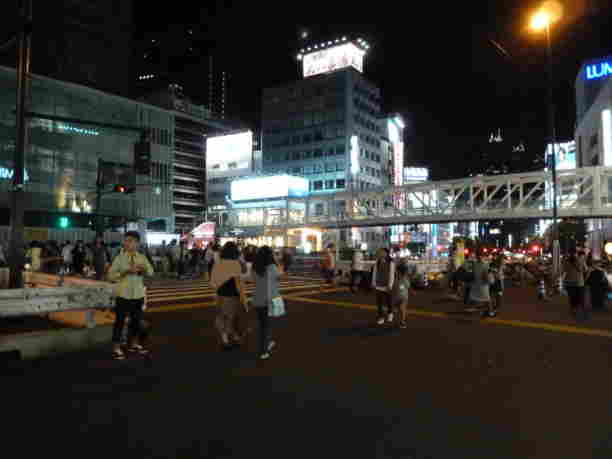 Shinjuku is still bustling at night