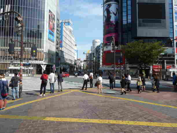 Famous Crosswalk in Shibuya