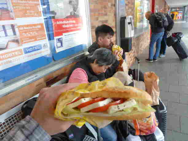 sandwich from the train station