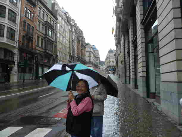 walking around in Brussels